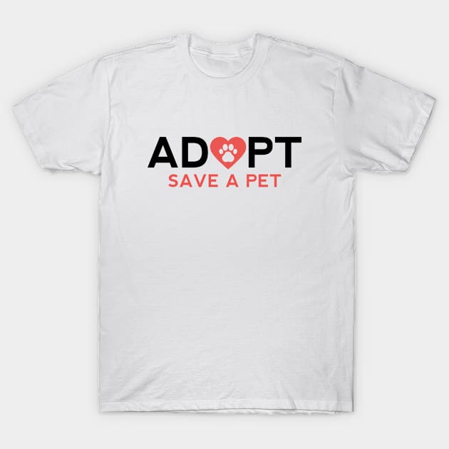 Adopt Save A Pet T-Shirt by VectorPlanet